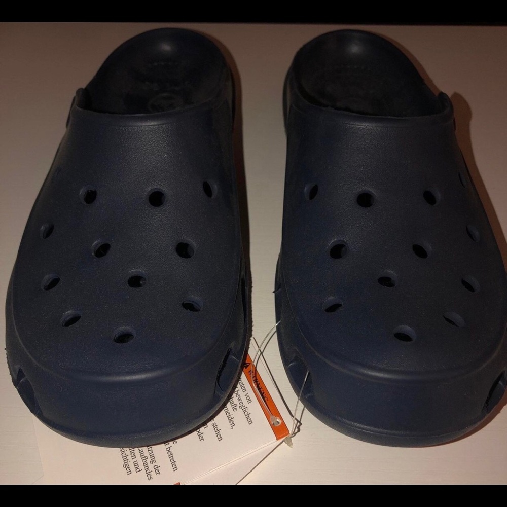 Navy blue crocs